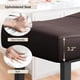 thumbnail image 4 of Yeshouse set de 2 taburetes de barra 24", cuero PU, patas de metal resistente, asiento tipo silla de montar, ideales para cocina, barra o comedor, 4 of 7