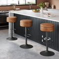 thumbnail image 1 of Set de 3 taburetes de bar VASAGLE EKHO giratorios 360° y ajustables, 1 of 6