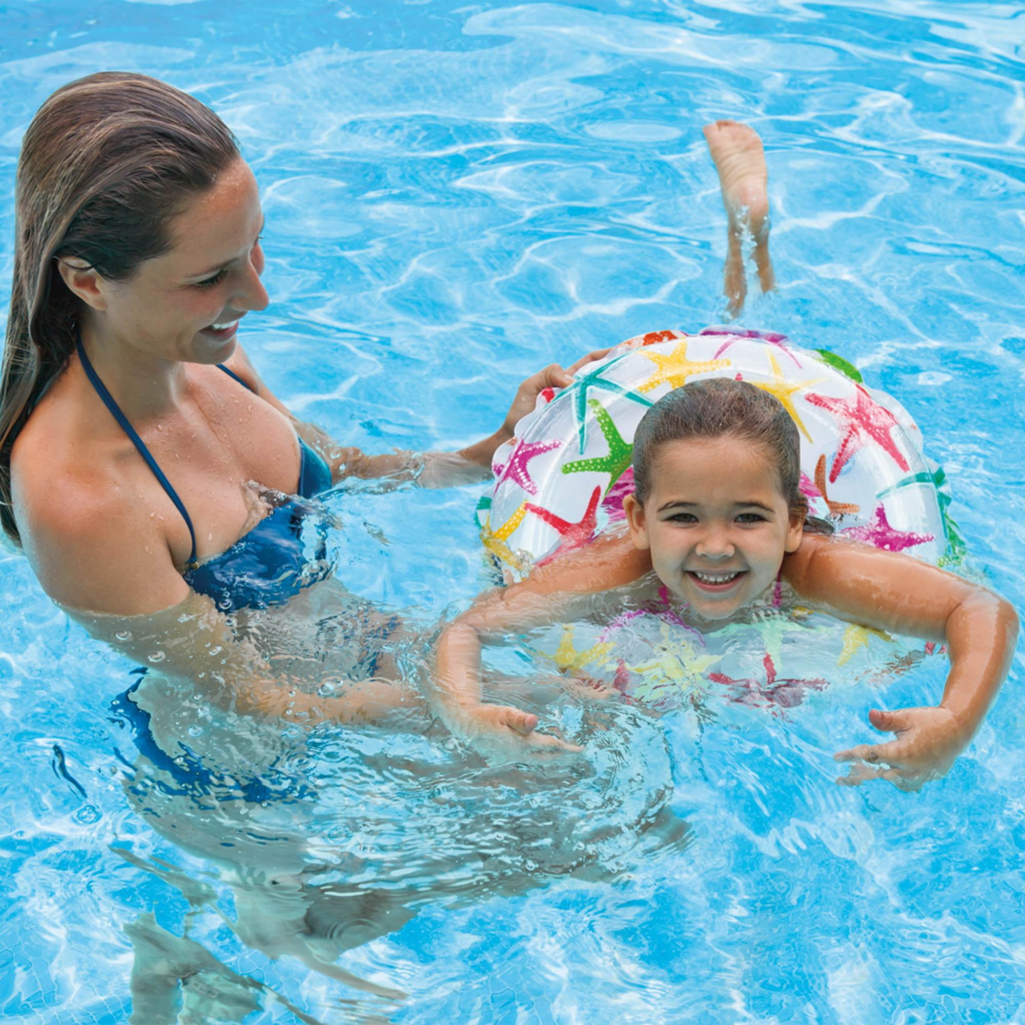 Bouée Gonflable Cœur 120cm - Flotteur Piscine Diamant Pailleté Pour Enfants Et Adultes