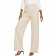 thumbnail image 5 of Women's Straight Leg Yoga Pants, High Waisted Stretchy Versatile Summer Business Casual Trousers with Pockets, 5 of 6