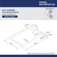 thumbnail image 2 of DreamLine SlimLine 32 Po. P x 60 Po. L x 2 3/4 Po. H Drain Central Base de Douche à Simple Seuil en Blanc, DLT-1132600, 2 of 5