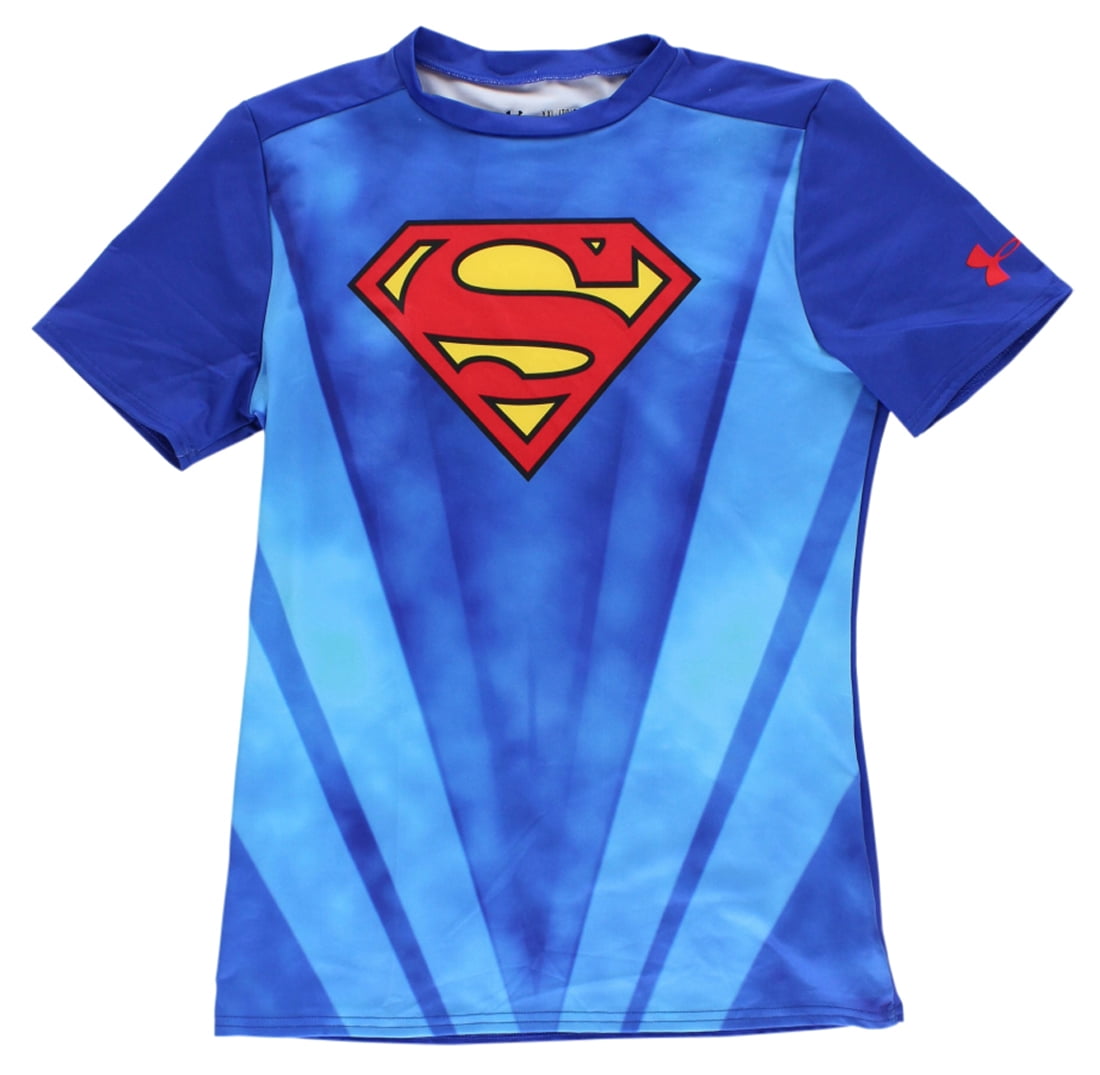boys under armour superhero shirts