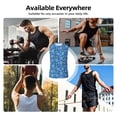 thumbnail image 5 of Uemuo Tennis Pattern Men's Sleeveless T-Shirt,Muscle Athletic Tank Top, Moisture-wicking Quick-dry Breathable Classic Tee Top for Gym Run Outdoor Sports-Small, 5 of 8