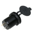 thumbnail image 6 of AOOOWER Dual USB +USB C 63W PD Car Charger 12V/24V USB C Outlet Socket with LED, 6 of 16