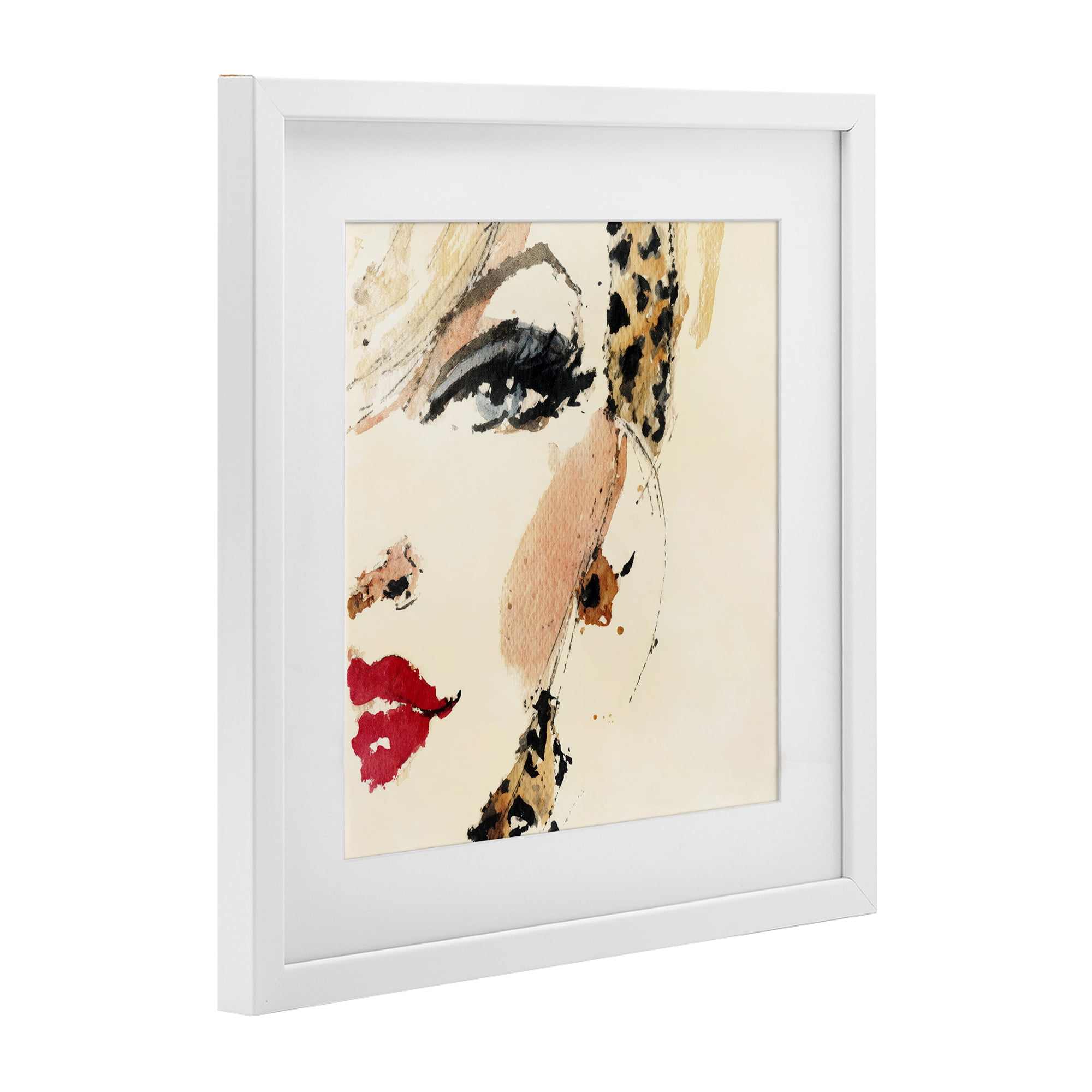 Stupell Industries Crimson Enigma Lipstick White Framed Print Under Glass, design by Svetlana Aleynikova