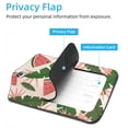 thumbnail image 3 of Square 2Pack PU Leather Watermelon Cruise Luggage Tag with Privacy Cover and Stainless Steel Ring - Suitable for Travel Handbags Backpacks Luggage Tags, 3 of 6