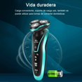 thumbnail image 4 of Afeitadora El&eacute;ctrica,Rasuradora Recargable El&eacute;ctrica para Hombre Rotativa,Afeitadora Recargable Multifuncional Rotativa con Cuchillo de Barba Tres en Uno Recortadora de Melena (A, 4 of 7