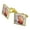 Gold, variant on Hand Print Basketball Get a Grip Square Cufflink Set - Silver or Gold