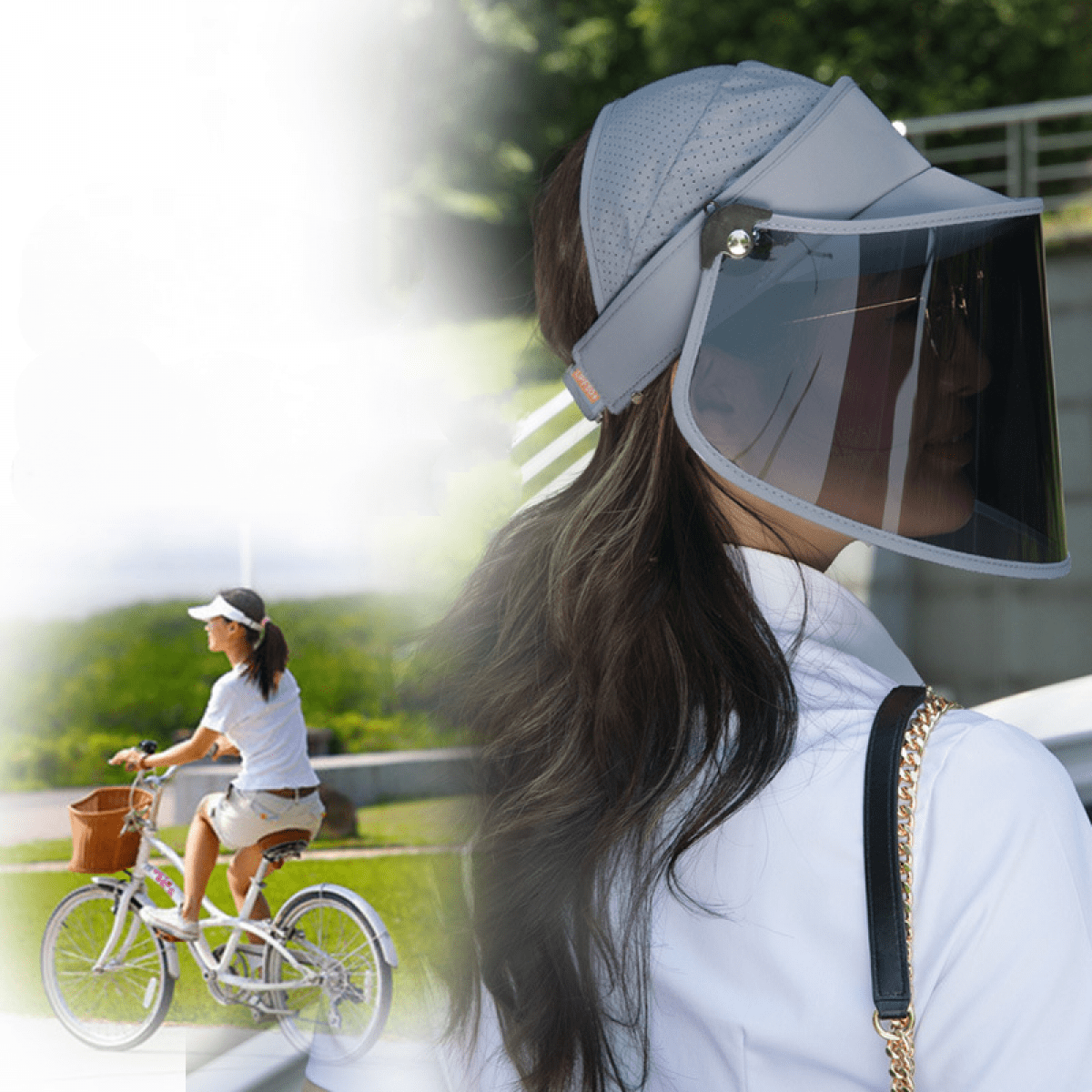Lens Cap Anti Uv Sun Hat Female Sun Hat Cycling Driving Battery Car Face Mask Male Summer Sun Hat Light Gray Walmart