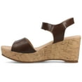 thumbnail image 2 of Journee Womens Ranae Ankle Strap Platform Cork Wedge Sandals, 2 of 9