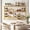 Gold, variant on ELLEGNT 47" Wall Mounted Wine Rack with Glass Holder – Large Floating Bar Shelf for Kitchen, Gold