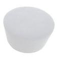 thumbnail image 1 of Ruiboury Housse de Repose-Pieds Ronde Surdimensionnée Moderne Élégante pour Ottoman Chic Extensible Blanc 48-55cm, 1 of 6