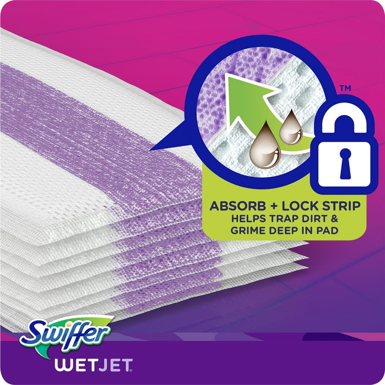 Swiffer WetJet Multi-Surface Floor Cleaner Pad Refill, 24 Count, Fresh Scent