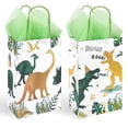 thumbnail image 1 of Bolsas de regalo DjinnGlory con temática de dinosaurio T-Rex, paquete de 36 unidades para fiestas infantiles, 1 of 9