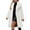 White, variant on Women's Faux Fur Coats Plush Cozy Winter Warm Mid-length Coats Long Sleeve Open Front Trendy Jackets