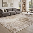 thumbnail image 3 of FEELHOME 8'x10' Area Rug Machine Washable Vintage Distressed Abstract Rug Non Slip Soft Carpet for Living Room Bedroom Dining Room Office Brown, 3 of 8