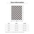 thumbnail image 4 of Throw Blanket for Couch Sofa and Bed, Modern black polka dots Super Soft Plush Throw Blanket, Fuzzy Cuteness Comfy Warm Washable Flannel Blanket & Throws for All Season 60"x50", 4 of 5