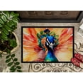 thumbnail image 3 of Carolines Treasures DAC3256JMAT 24 x 36 in. Unisex Peacock Doormat, 3 of 5