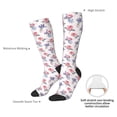 thumbnail image 4 of Fuzoiu Lavender Flowers Print Adult Stockings,Crew Socks,Unisex Fashion Socks, Casual Sports Socks,Comfortable Crew Socks for Everyday Wear and Sports, 4 of 6