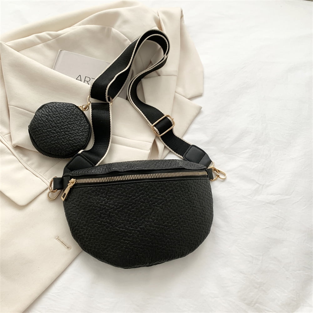 Sac Banane Femme En Cuir PU - Sangle Large Réglable, Format 24x17x9cm