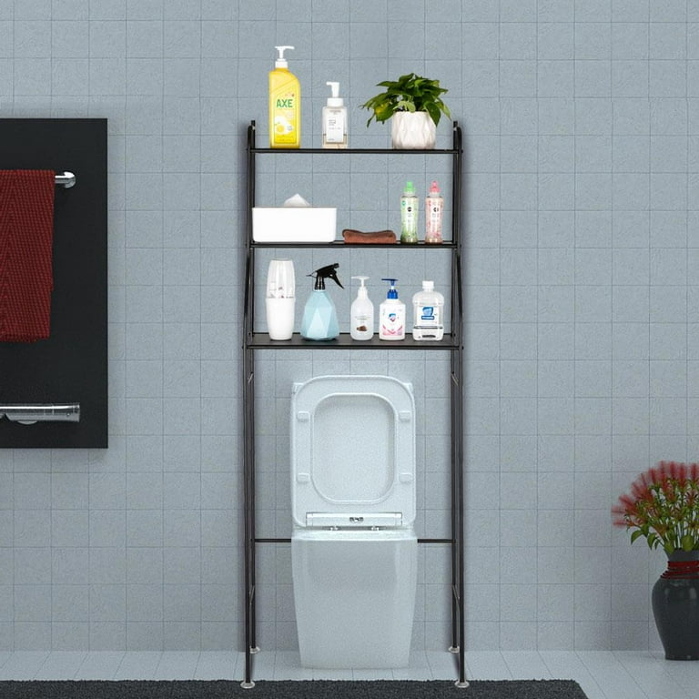 Sorbus Bathroom Storage Shelf, 3-Tier Freestanding Toilet Storage Shelves —