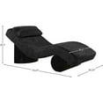 thumbnail image 5 of Meridian Furniture Marcella Black Fabric Upholstered Chaise Lounge, 5 of 9