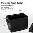 thumbnail image 3 of Camco Heavy Duty Group 24 Battery Box with Strap and Mounting Hardware, Black, 3 of 6