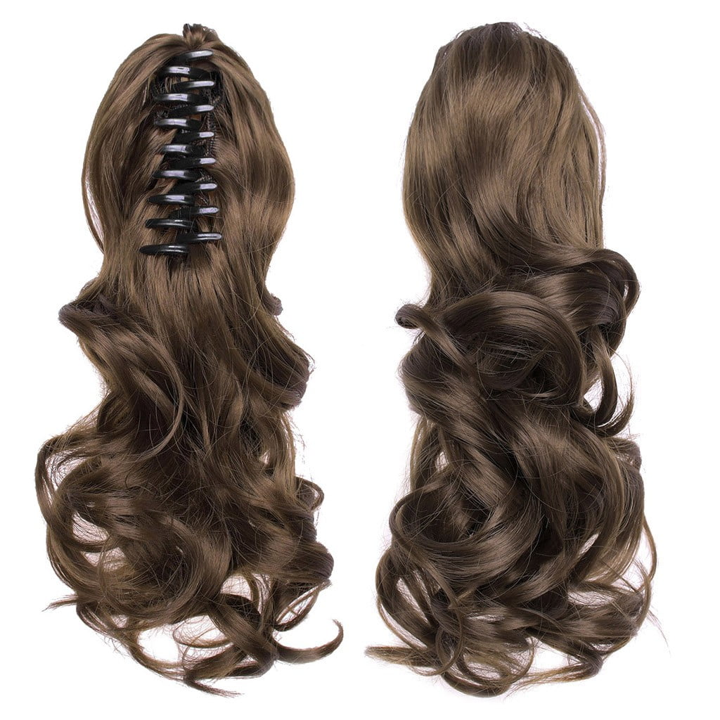 Nomeni Long Hair Bun Wig PonyTail Matte High Temperature Silk Fiber