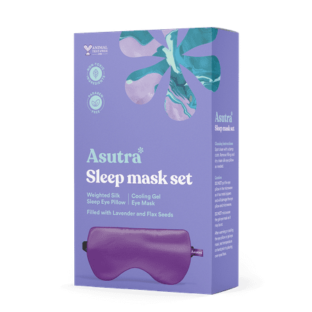 Silk Eye Pillow  Purple Gift Box