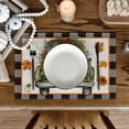 thumbnail image 4 of Smile Pumpkins Truck Fall Placemats Set of 4 for Table Runner, Farmhouse Kitchen Dining Table Decoration for Indoor Party 12x18 Inch, 4 of 6