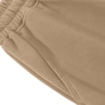 thumbnail image 4 of Crunowin Boy's Slim Sports Cotton Shorts, Solid Color Elastic Waist With Side Pockets Sporty Casual Shorts Coffee 9-10Years, 4 of 5