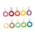 thumbnail image 3 of Abbracc Weaving Loom Loops Multi Colored for Coasters Ornaments Heat Insulation Pads 10 Colors 120pcs, 3 of 9