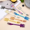 thumbnail image 4 of Portable Butterfly Stainless Steel Tea Dessert Spoon Fork Kitchen Tableware, 4 of 10
