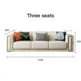 thumbnail image 1 of Italian Minimalist White Leather Sofa Combination Luxury Living Room Furniture Large Sofas Set Small Apartment Chaise Lounge My Lux Decor Round, 1 of 12