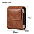 thumbnail image 2 of Dteck Vertical PU Leather Belt Clip Case Cover Cell Phone Holster Belt Clip Pouch Holder for Samsung Z Flip 7 5G / Z Flip 6/5/4/3/2 / Motorola Razr Ultra 2025 / 60 Ultra/Razr 2025/2024, Brown, 2 of 10