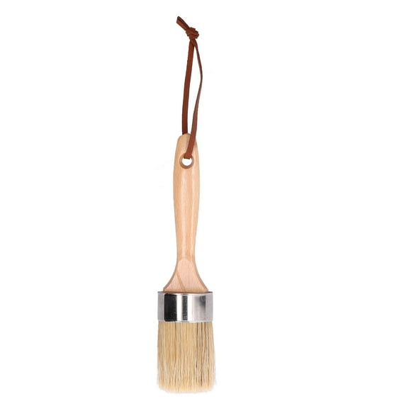 Chalk Paint Brush,2in Round Brush Chalk Wax Brush Bristle Brush Optimal Efficiency