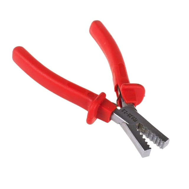 Universal Hobby Mini Alicates para prensar Terminal de material acero al carbono Alicates para prensar Cable finales Férulas Herramienta para prensar 0. shamjiam Alicates para prensar terminales