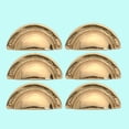 thumbnail image 2 of 6 Bin Pull Bright Solid Brass Cup Hooded | Renovator's Supply, 2 of 9