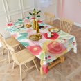 thumbnail image 6 of Pioneer Flower Floral Print Pattern Rectangle Tablecloth 60"x102",Waterproof Polyester Rectangle Table Cloth, Wipeable Spillproof Polyester Tablecloth for Dining, Camping, Indoor and Outdoor, 6 of 6