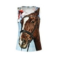 thumbnail image 6 of Sigee Christmas Horse for Women's Workout Tank Top,Running Tank Tops,Sleeveless Gym Clothes, 6 of 8