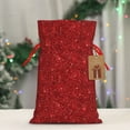 thumbnail image 5 of KLL Red Glitter for Christmas Gift Bag,Holiday Bags for Gifts Christmas Bags & Drawstring Gift Pouch Reusable Holiday Gift Bags & Party Favor Bags (1 PCS)-Medium, 5 of 9