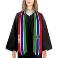 thumbnail image 3 of DABOYOZHZH Gambia Cool Graduation Stole Shawl Sash Honor For Study Aboard International Students, 3 of 9