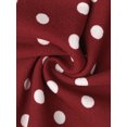thumbnail image 5 of INSPIRE CHIC Polka Dot Dress for Women's Summer Sleeveless Crew Neck Mini Dress Trendy XS Dark Red, 5 of 5