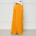 thumbnail image 4 of Plebaso Pants for Women Solid Color High Waist Elegant Flare Trousers Ladies Wide Leg Pants with Pockets, 4 of 6