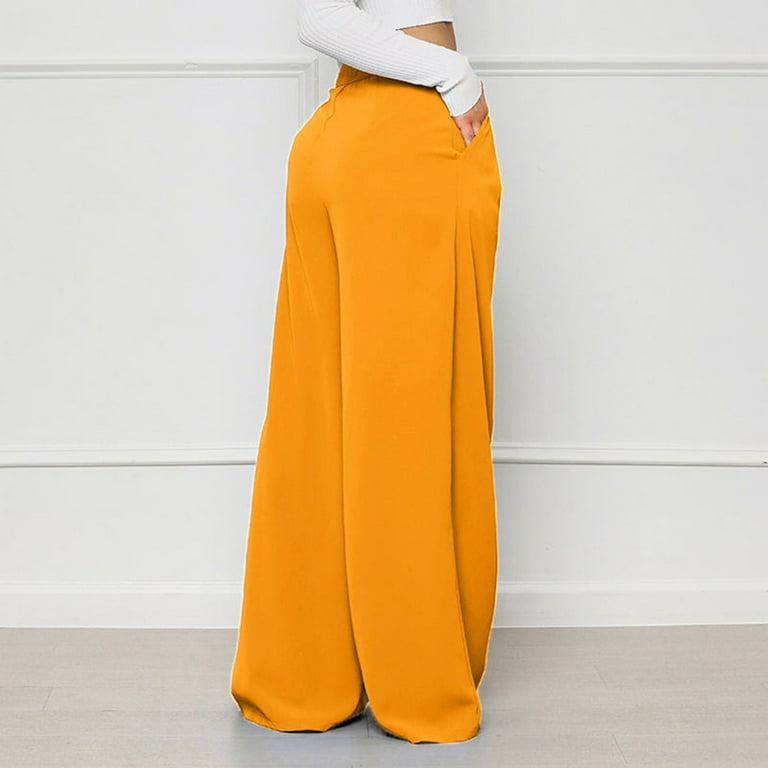 Mustard yellow women's dress pants hotsell
