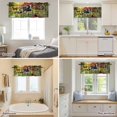 thumbnail image 4 of Curtain Valance for Windows, Farm Animals Cow Pig Chicken Duck Horse Kitchen Valances Rod Pocket Short Curtains, Red Apples Tree Window Valance for Bedroom Bathroom Living room 42x12in, 4 of 9