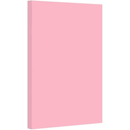 8.5 x 14” Pink Pastel Color Paper – Great for Cards and Stationery Printing | Legal, Menu Size | Lightweight 20lb Paper | 50 Sheets