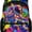 C, variant on Graffiti Pop Art Backpack - 17" Large Capacity Bookbag with Padded Straps, Water-Resistant Daypack for School, Daily Commute, Travel, Hiking & Outdoor Recreation