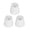White, variant on Riousery 3PCS Cloth Lampshade Set E14 Clip On Fabric Lamp Cover Replacement for Chandelier Wall Sconce Office Home Table Bedroom Decor - Modern Pleated Dark Green Design (4.7 x 4.3 x 3.3 inches)