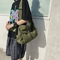 thumbnail image 3 of Bolso bandolera de lona - Bolso bandolera - Unisex - Verde - 37*33*16cm, 3 of 5